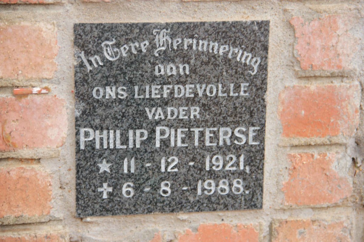 PIETERSE Philip 1921-1988