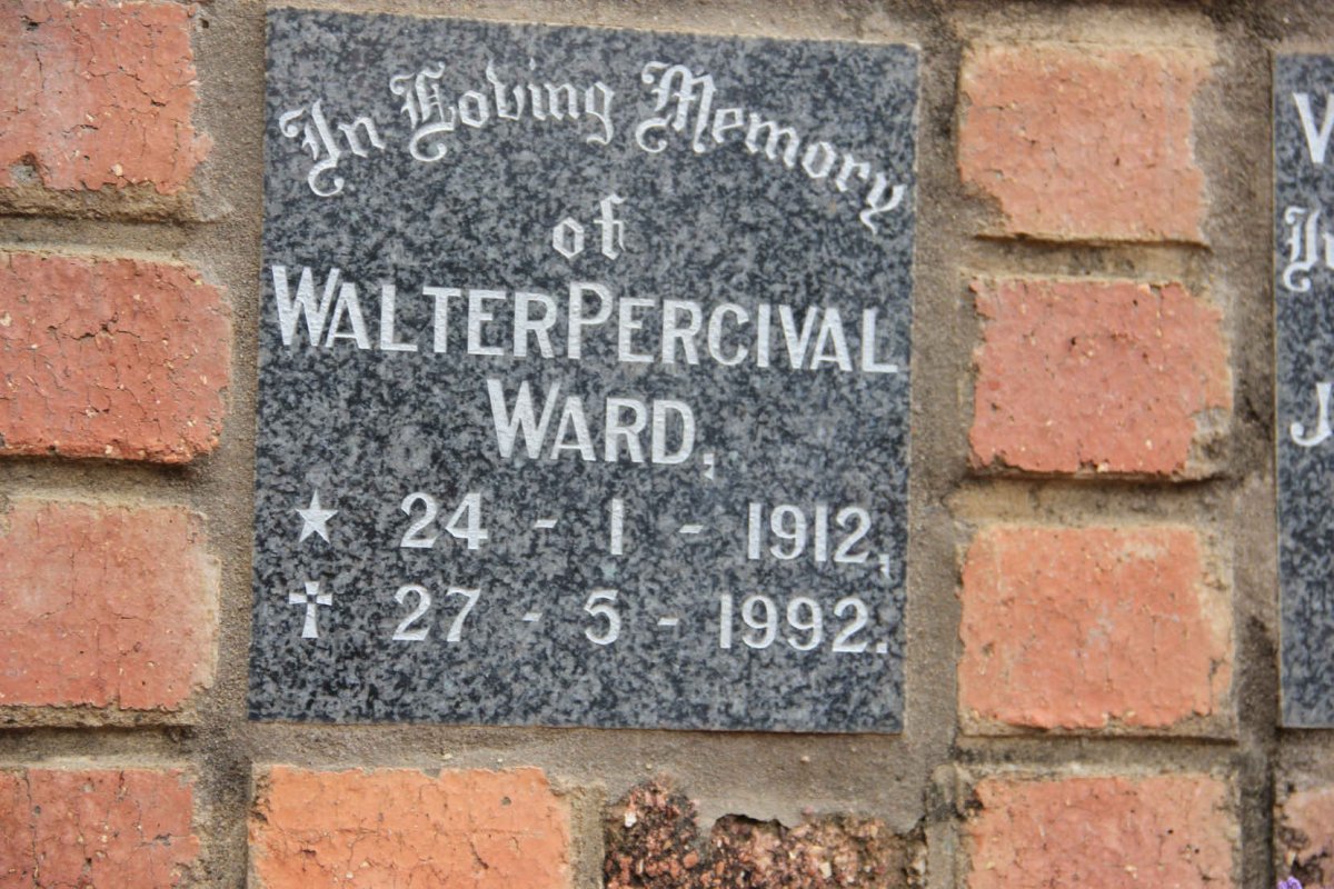 WARD Walter Percival 1912-1992