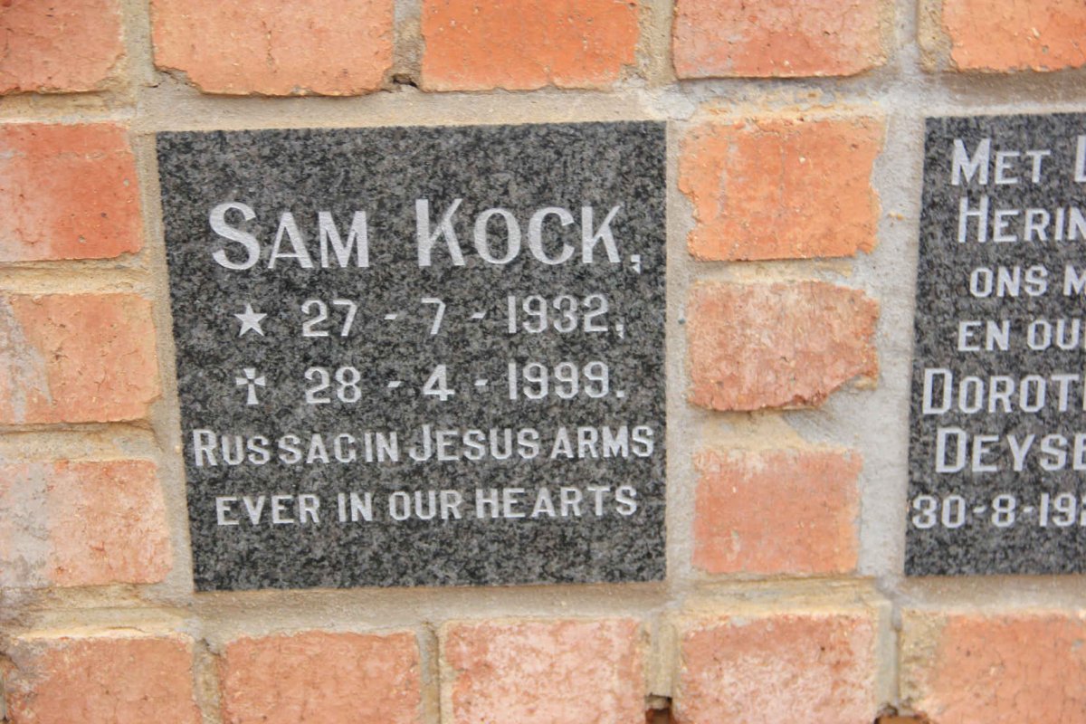 KOCK Sam 1932-1999