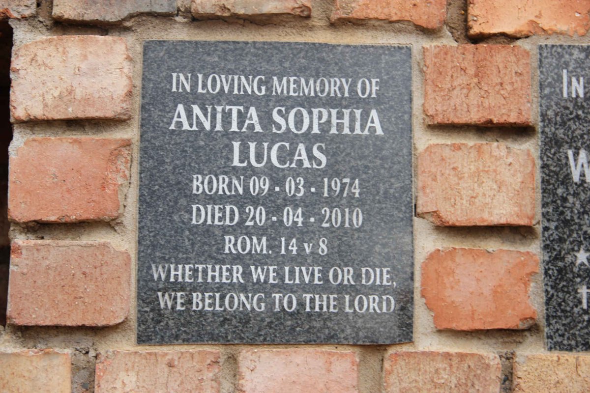 LUCAS Anita Sophia 1974-2010