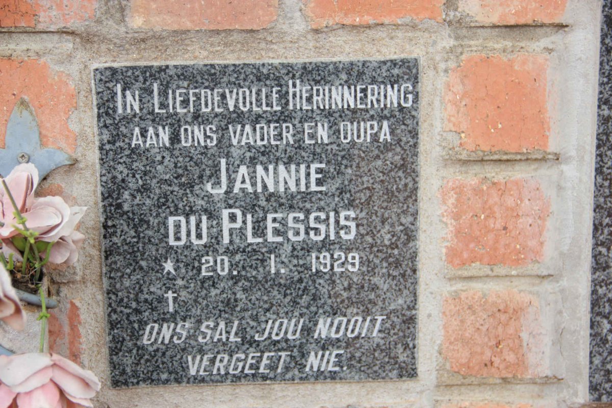 PLESSIS Jannie, du 1929-