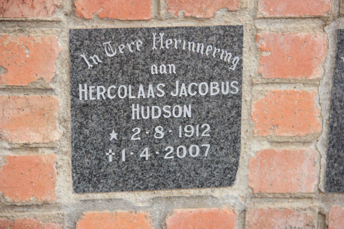 HUDSON Hercolaas Jocabus 1912-2007