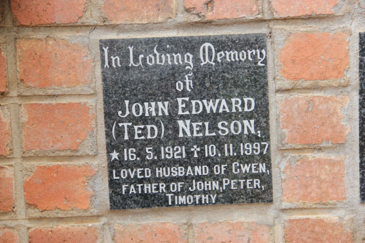 NELSON John Edward 1921-1997