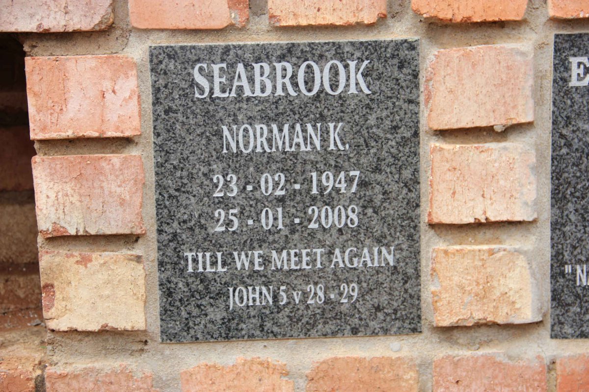 SEABROOK Norman K. 1947-2008