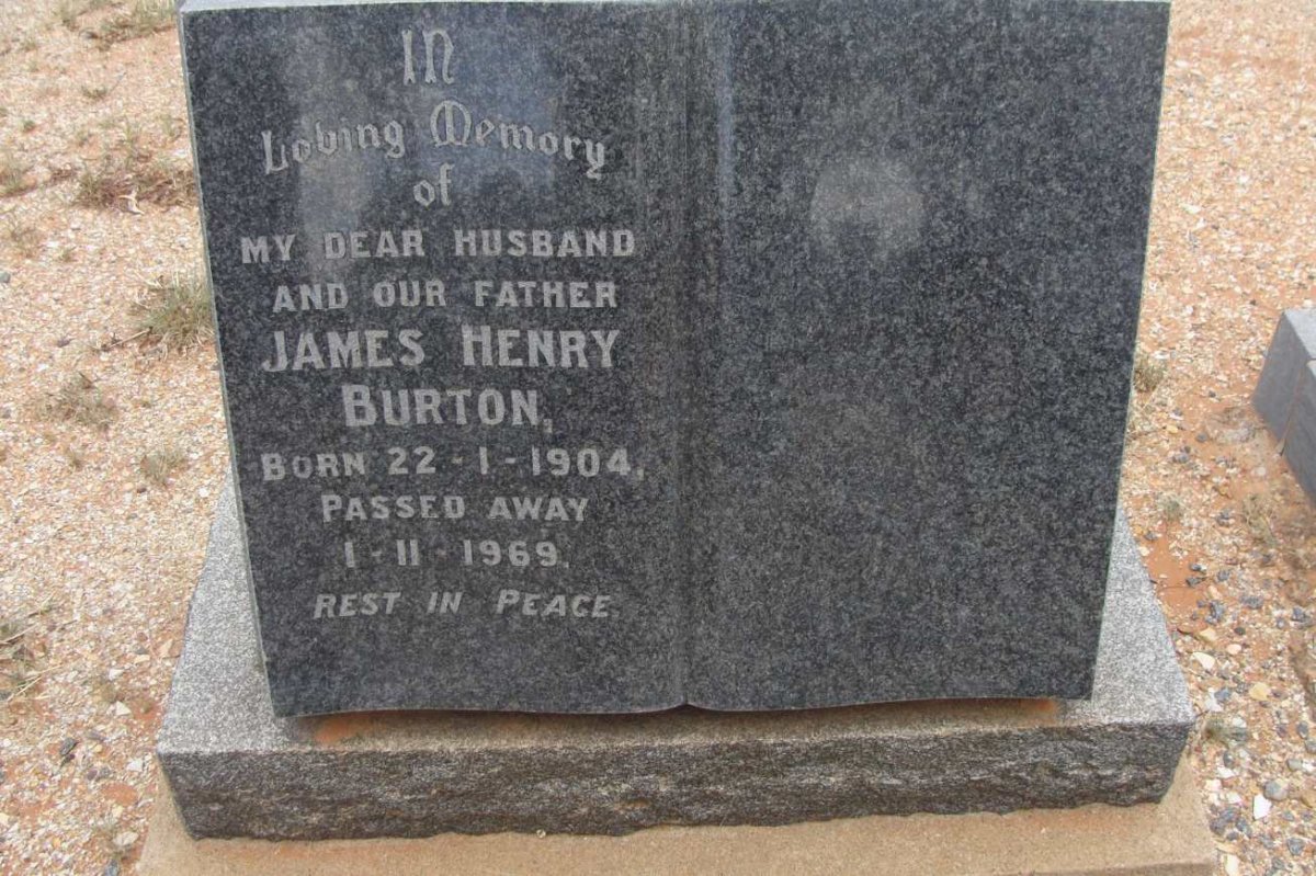 BURTON James Henry 1904-1969