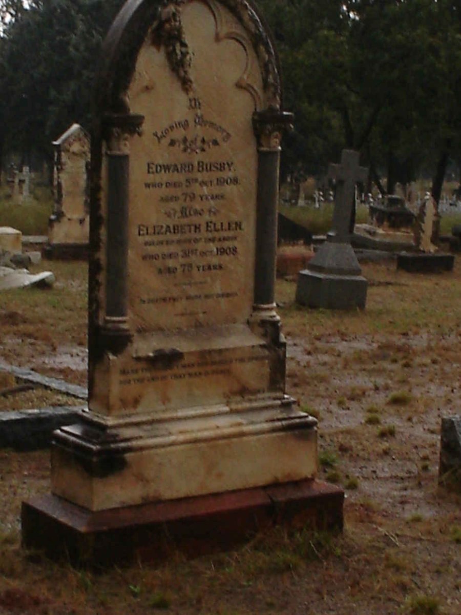BUSBY Edward -1908 &amp; Elizabeth Ellen -1908