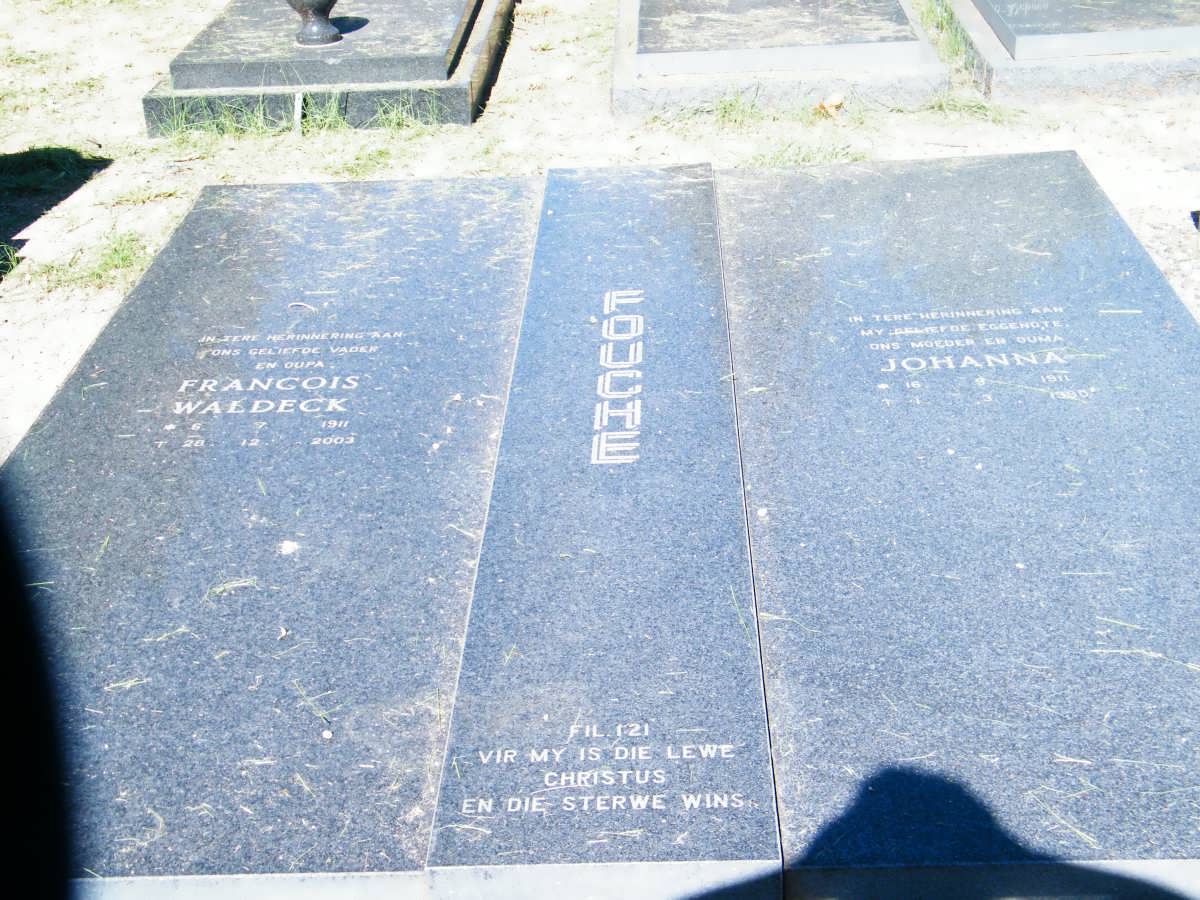 FOUCHE Francois Waldeck 191?-200? &amp; Johanna 1911-