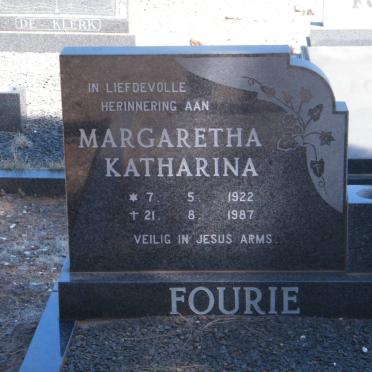 FOURIE Margaretha Katharina 1922-1987