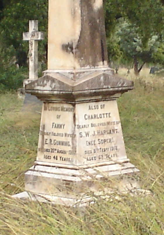 GUNNING Fanny -1907 :: HARSANT Charlotte nee SOPER -1918