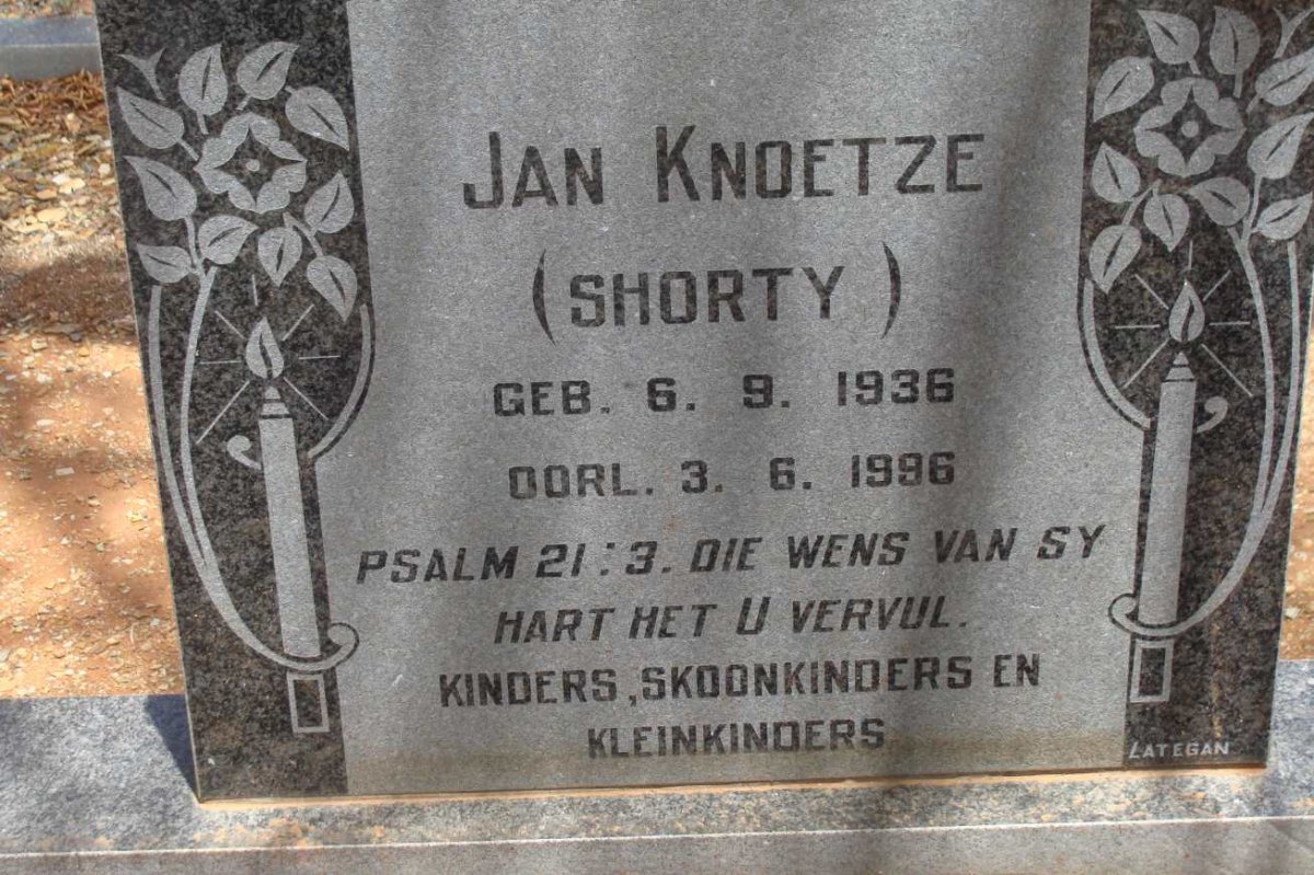 KNOETZE Jan 1936-1996