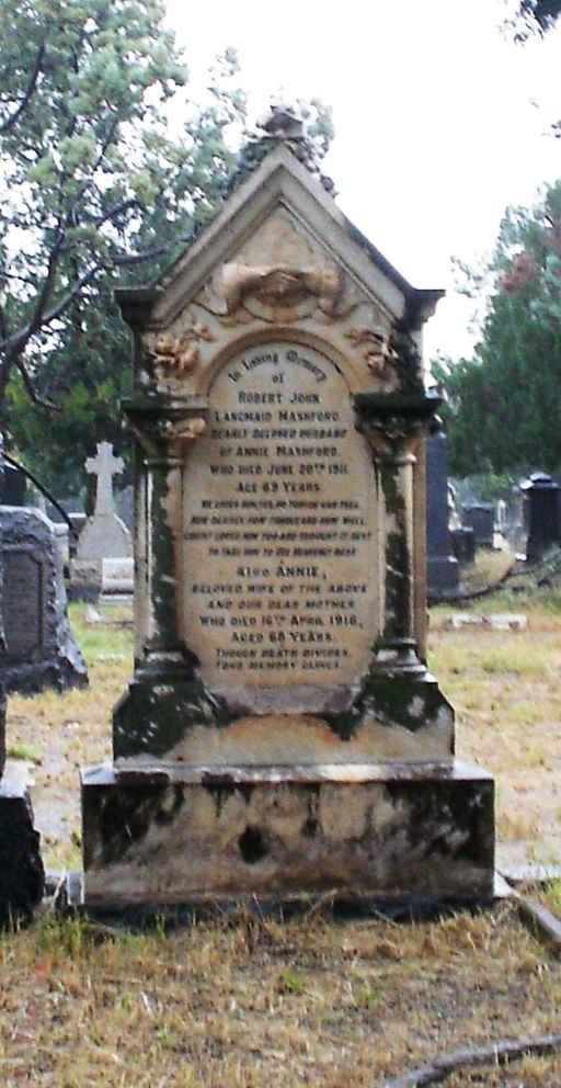 MASHFORD Robert John Langmaid -1911 &amp; Annie -1918
