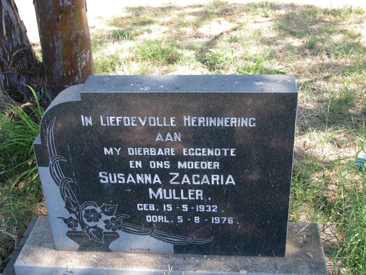 MULLER Susanna Zagaria 1932-1976
