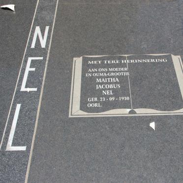 NEL Daniel Johannes 1924-2009 &amp; Maitha Jacobus 1930-
