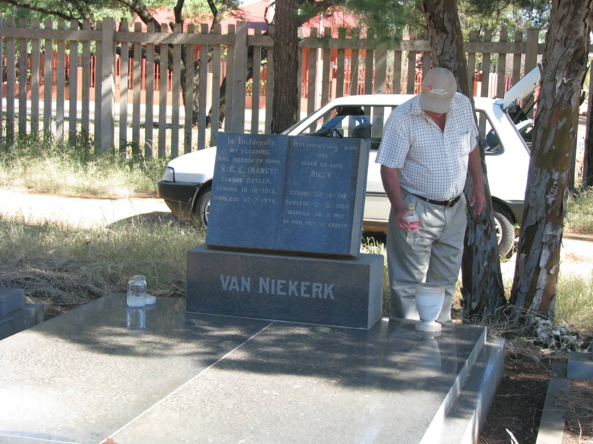 NIEKERK Billy, van 1911-1989 &amp; S.C.E. BUTLER 1913-1976