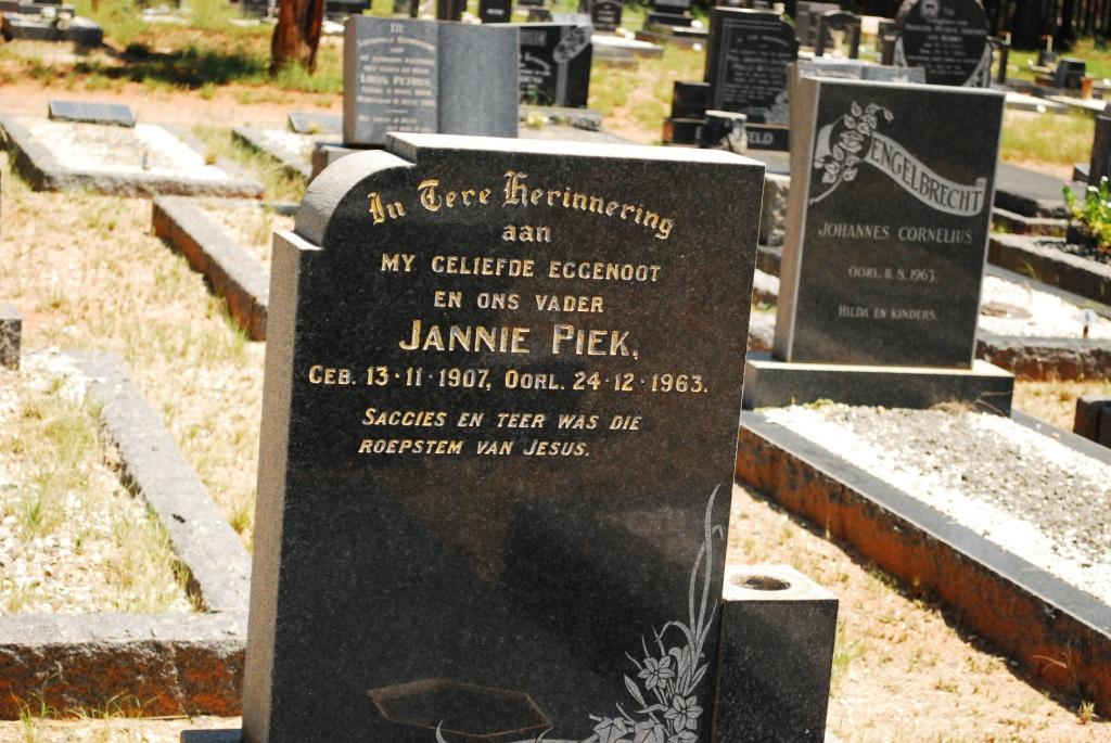 PIEK Jannie 1907-1963