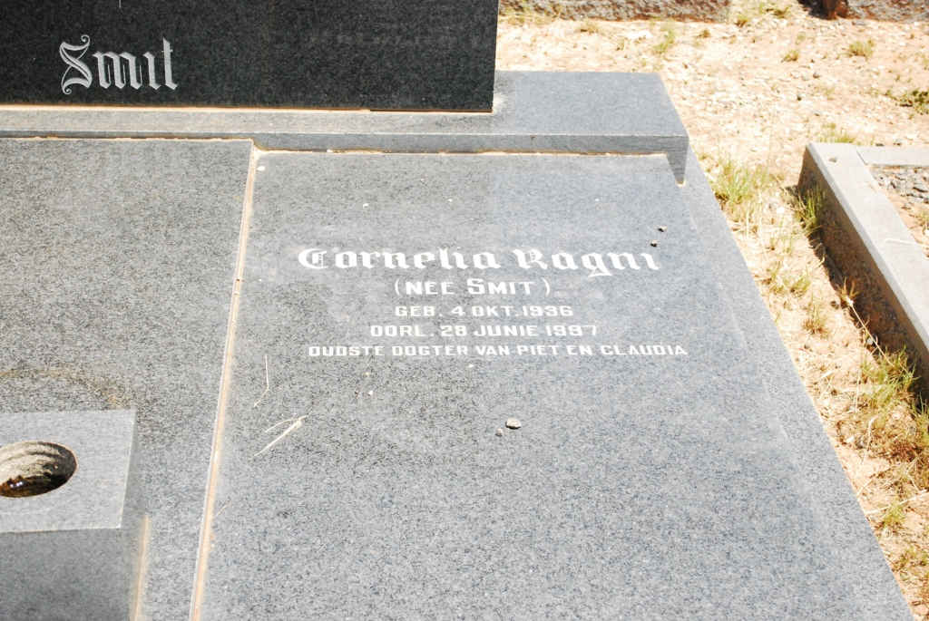 SMIT Cornelia Ragni nee SMIT 1836-1987