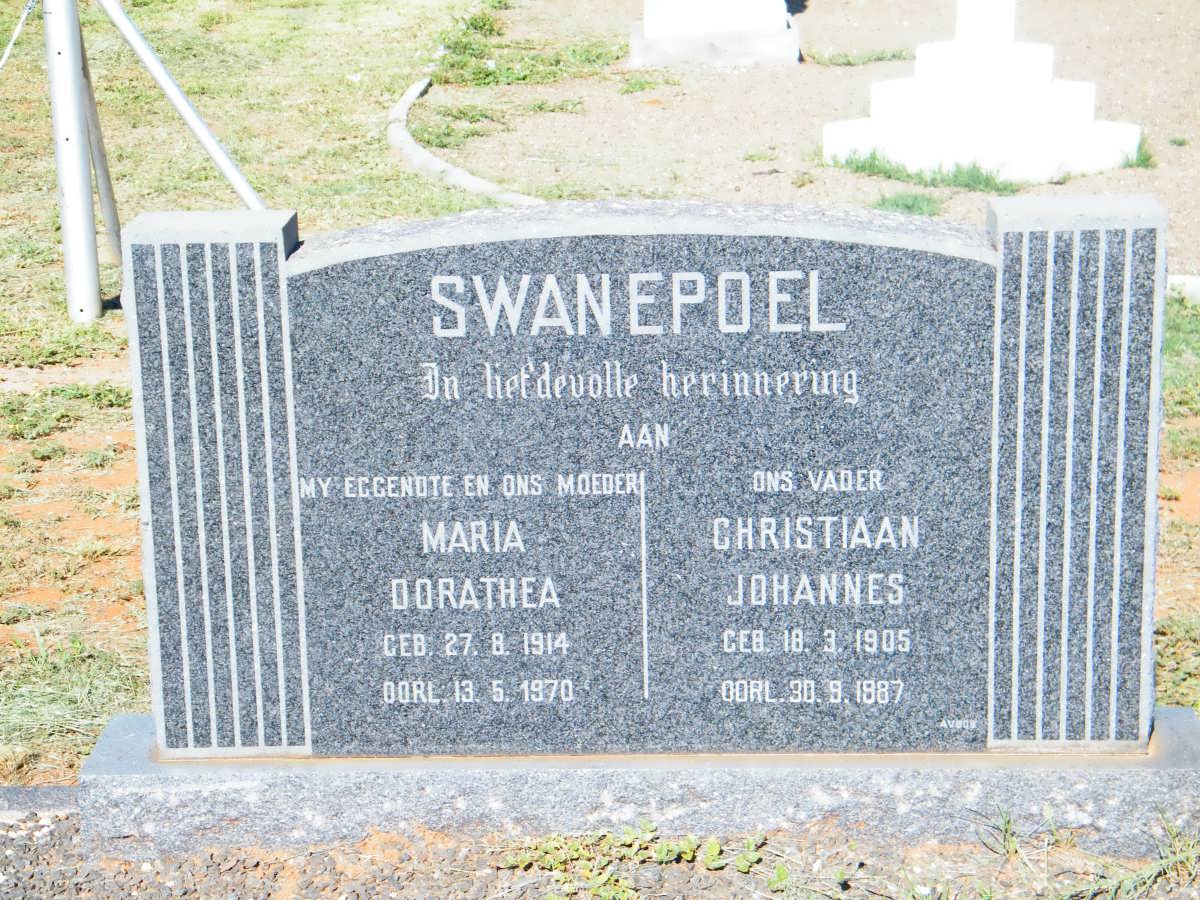 SWANEPOEL Christiaan Johannes 1905-1987 &amp; Maria Dorathea 1914-1970