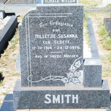 SMITH Hilletjie Susanna nee CLOETE 1914-1970