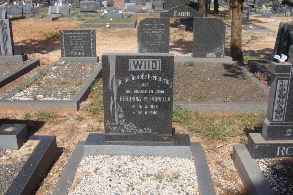 WIID Hendrina Petronella 1896-1982