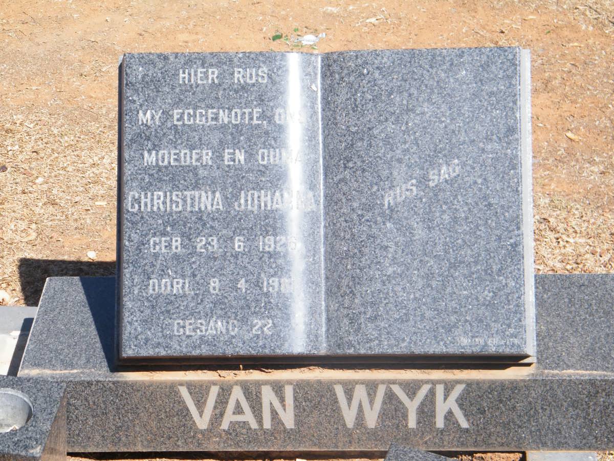 WYK Christina Johanna 1926-198?