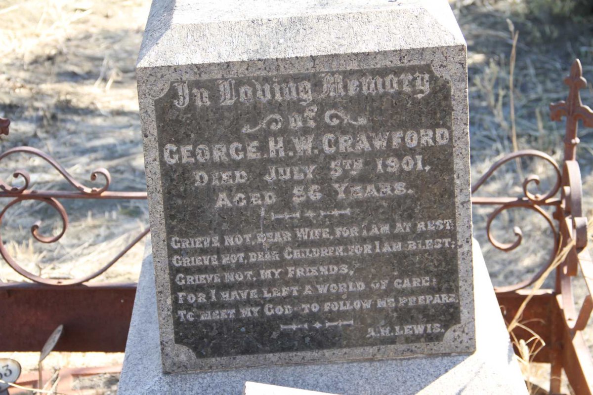 CRAWFORD George H.W.  -1901