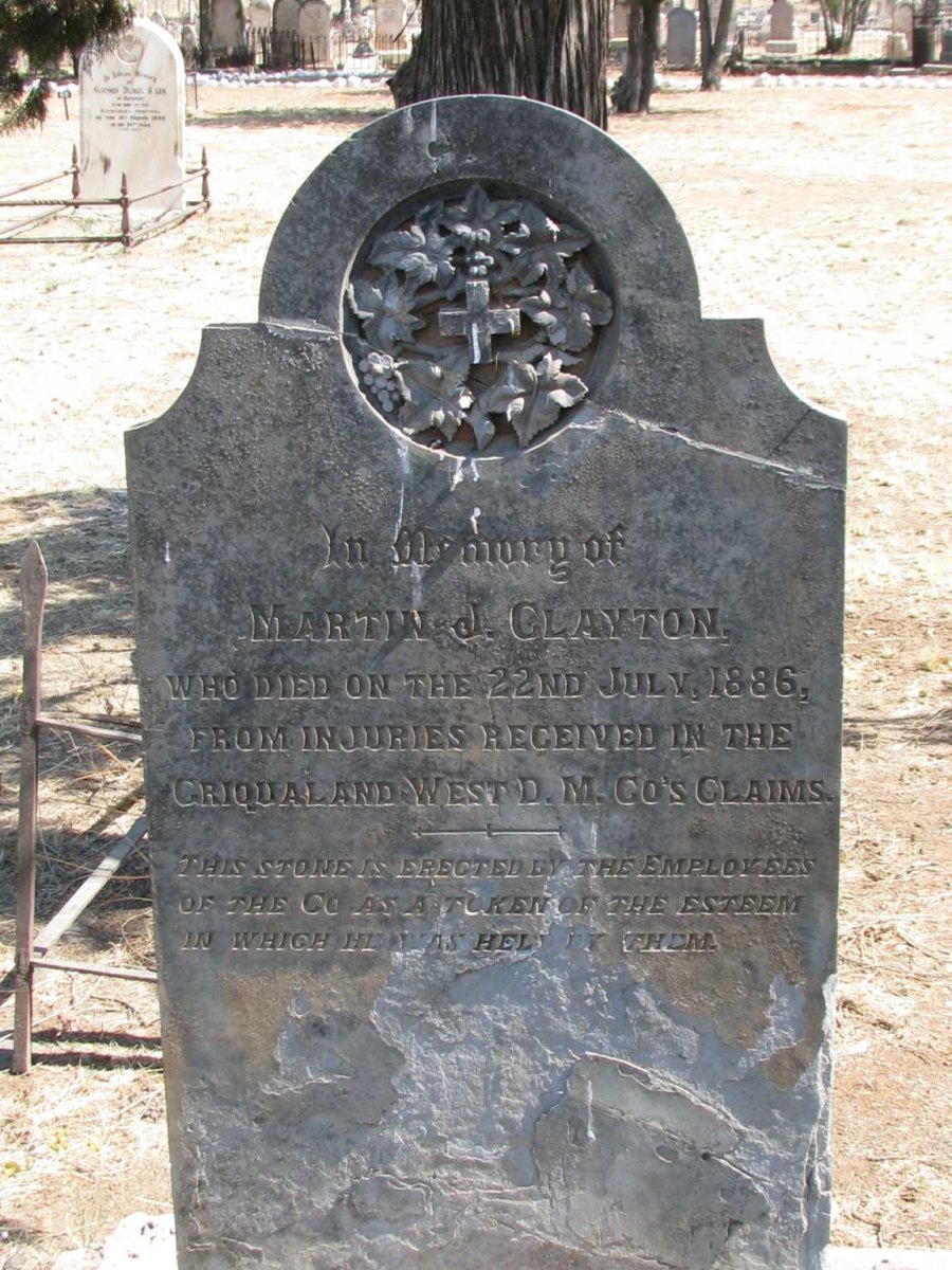 CLAYTON Martin J. -1886