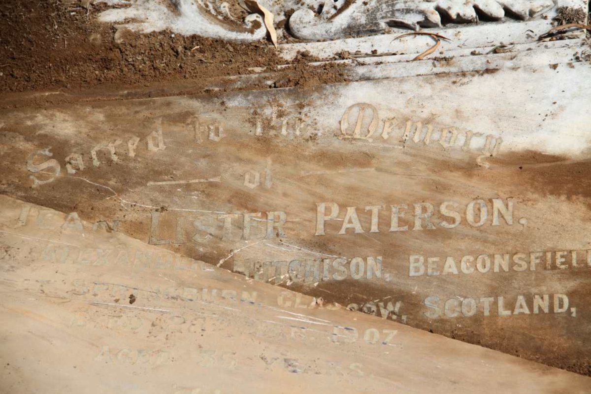 HUTCHISON Jean Lister nee PATERSON -1907 :: HUTCHISON Thomas Charles Paterson 1907-1913