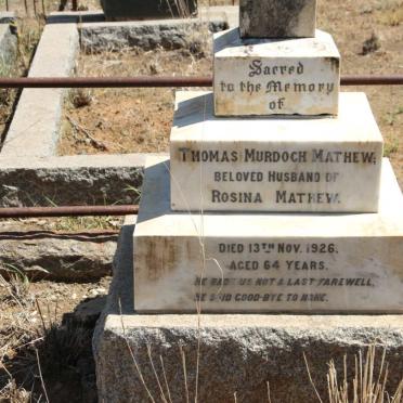 MATHEW Thomas Murdoch -1926