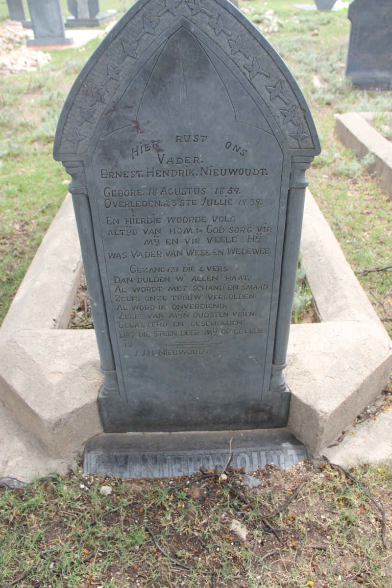 NIEUWOUDT Ernest Hendrik 1859-1939