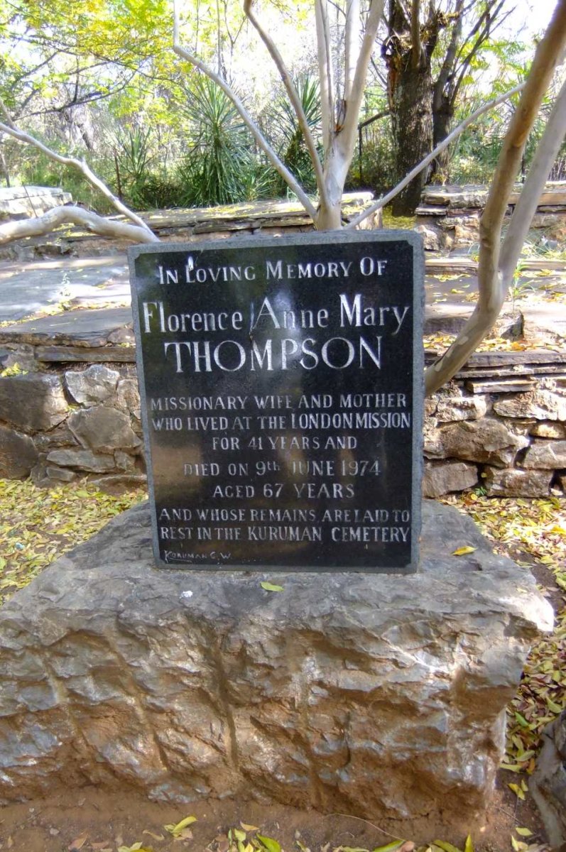 THOMPSON Florence Anne Mary -1974