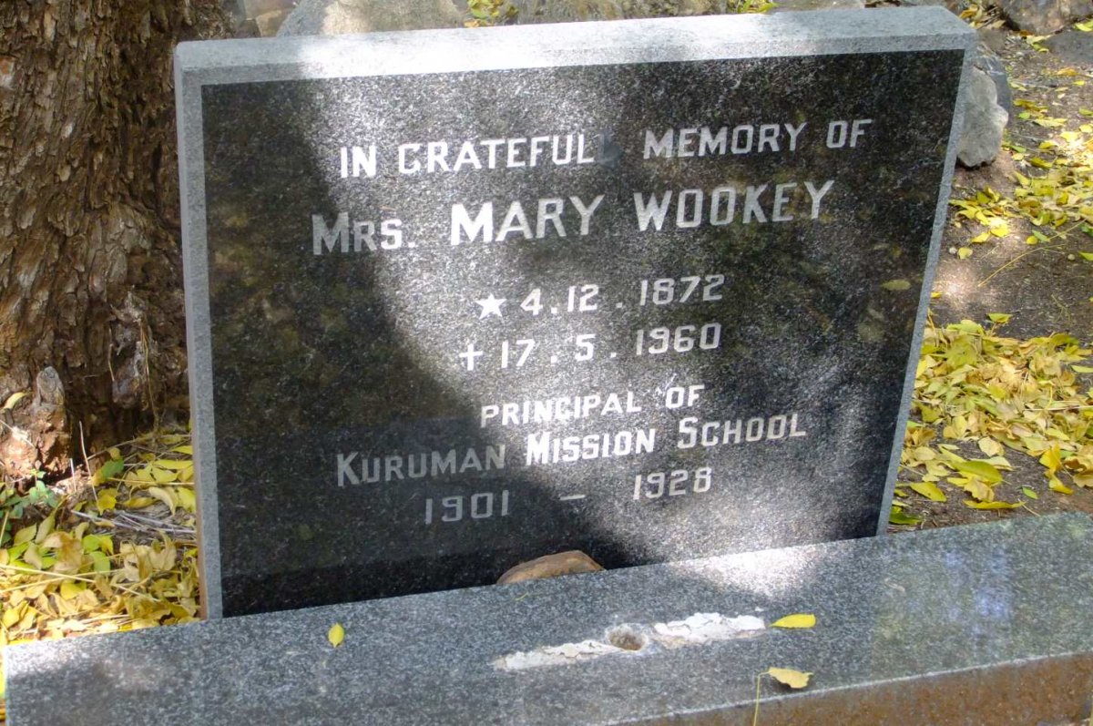 WOOKEY Mary 1872-1960