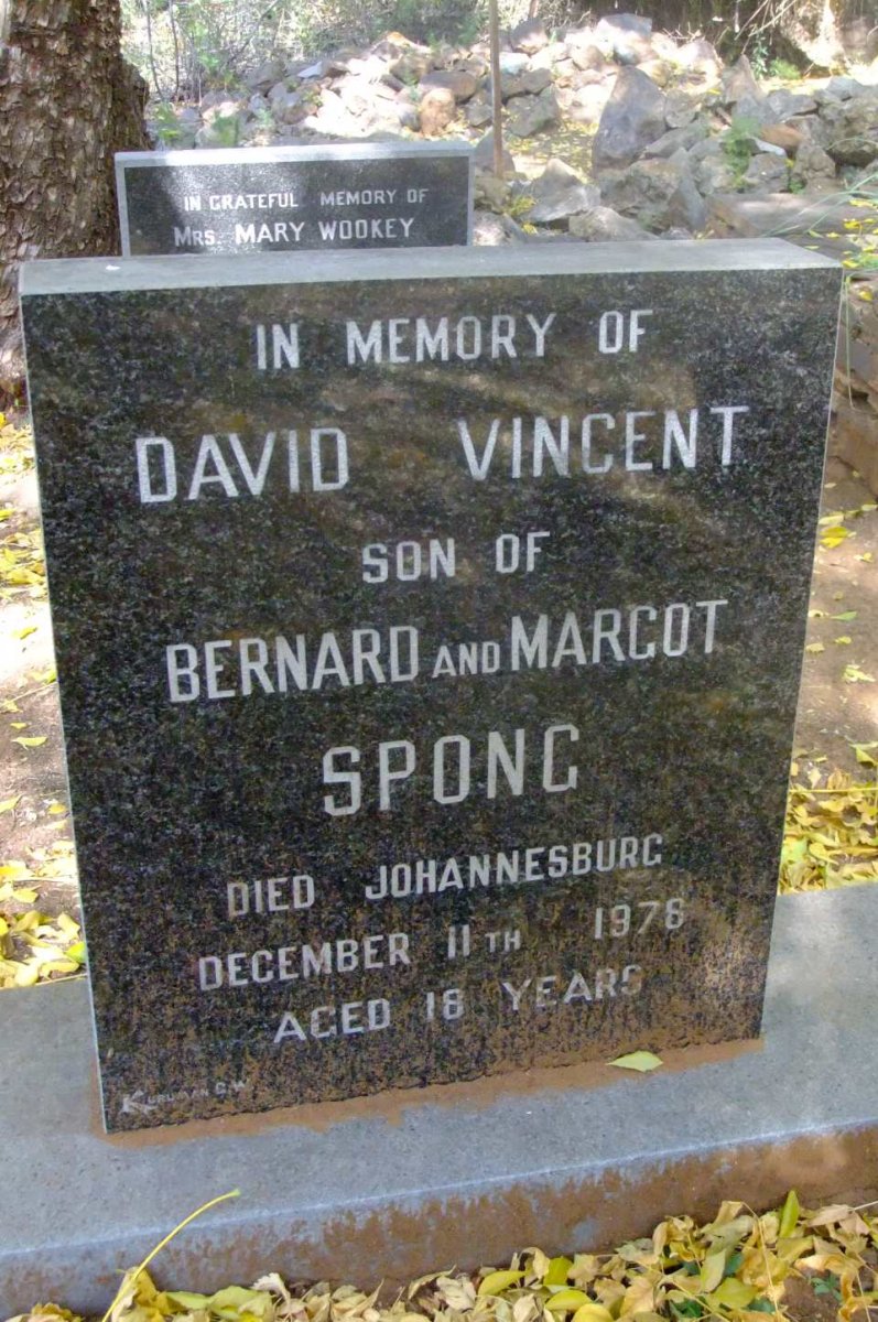 SPONG David Vincent -1976