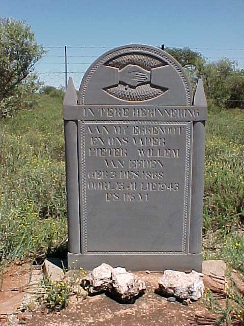 EEDEN Pieter Willem, van 1868-1943