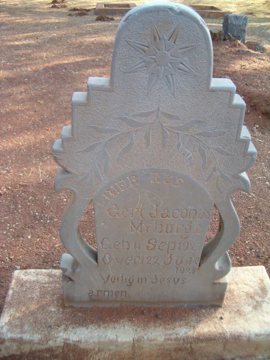 MYBURGH Gert Jacobus 1927-1928