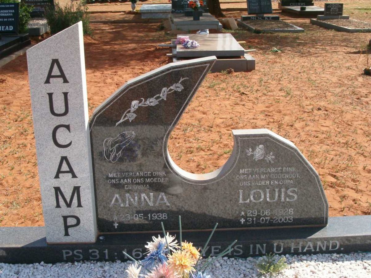 AUCAMP Louis 1928-2003 &amp; Anna 1938-