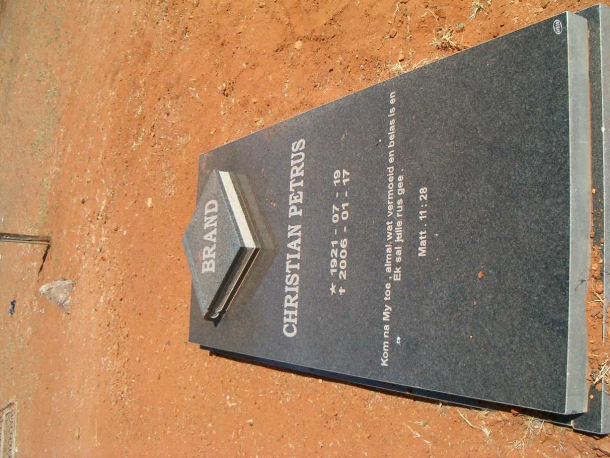 BRAND Christian Petrus 1921-2006