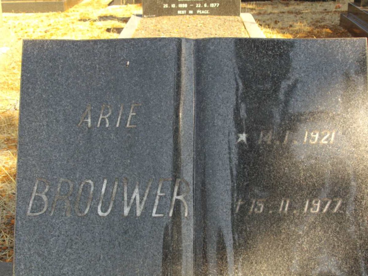 BROUWER Arie 1921-1977