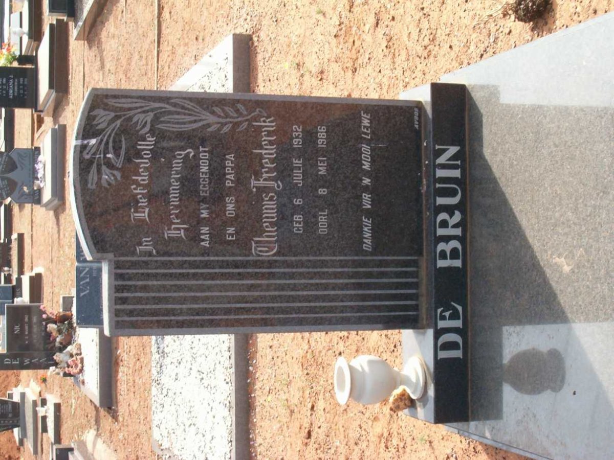 BRUIN Theunis Frederik, de 1932-1986