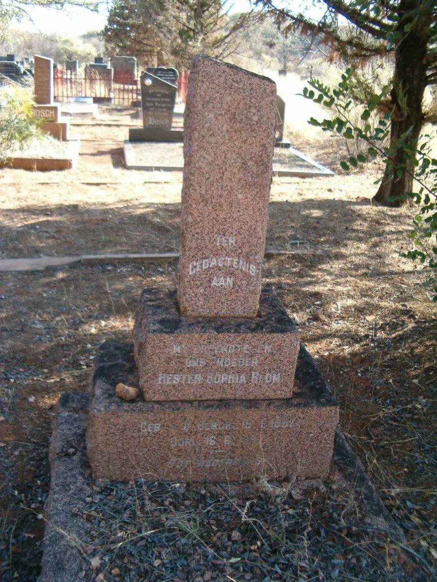 BLOM Hester Sophia 1897-1957