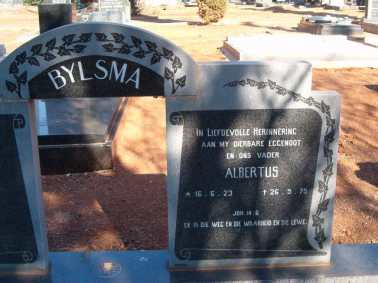 BYLSMA Albertus 1923-1975