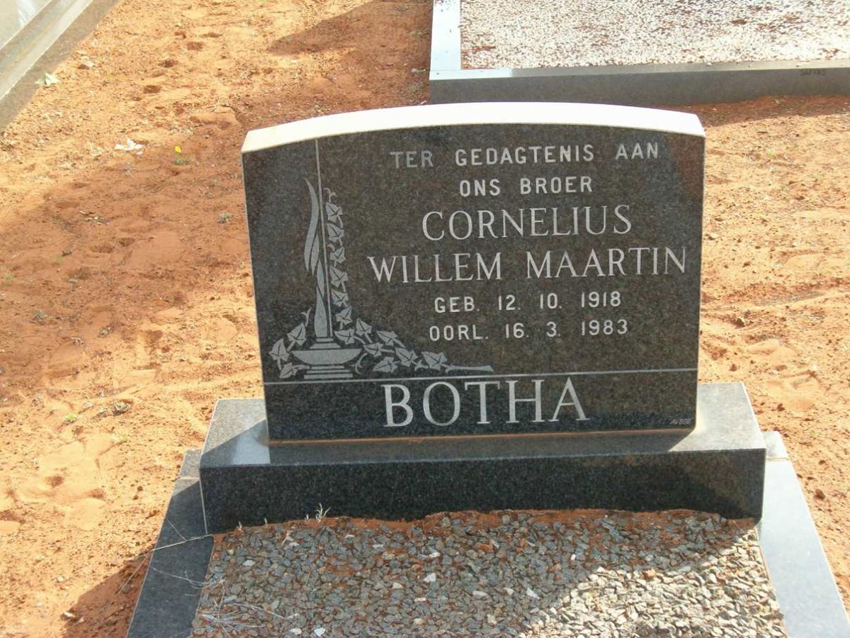 BOTHA Cornelius Willem Maartin 1918-1983