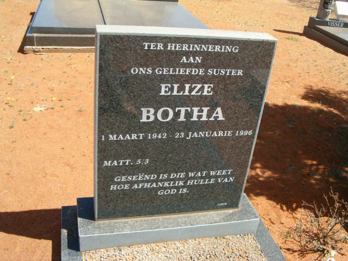 BOTHA Elize 1942-1996