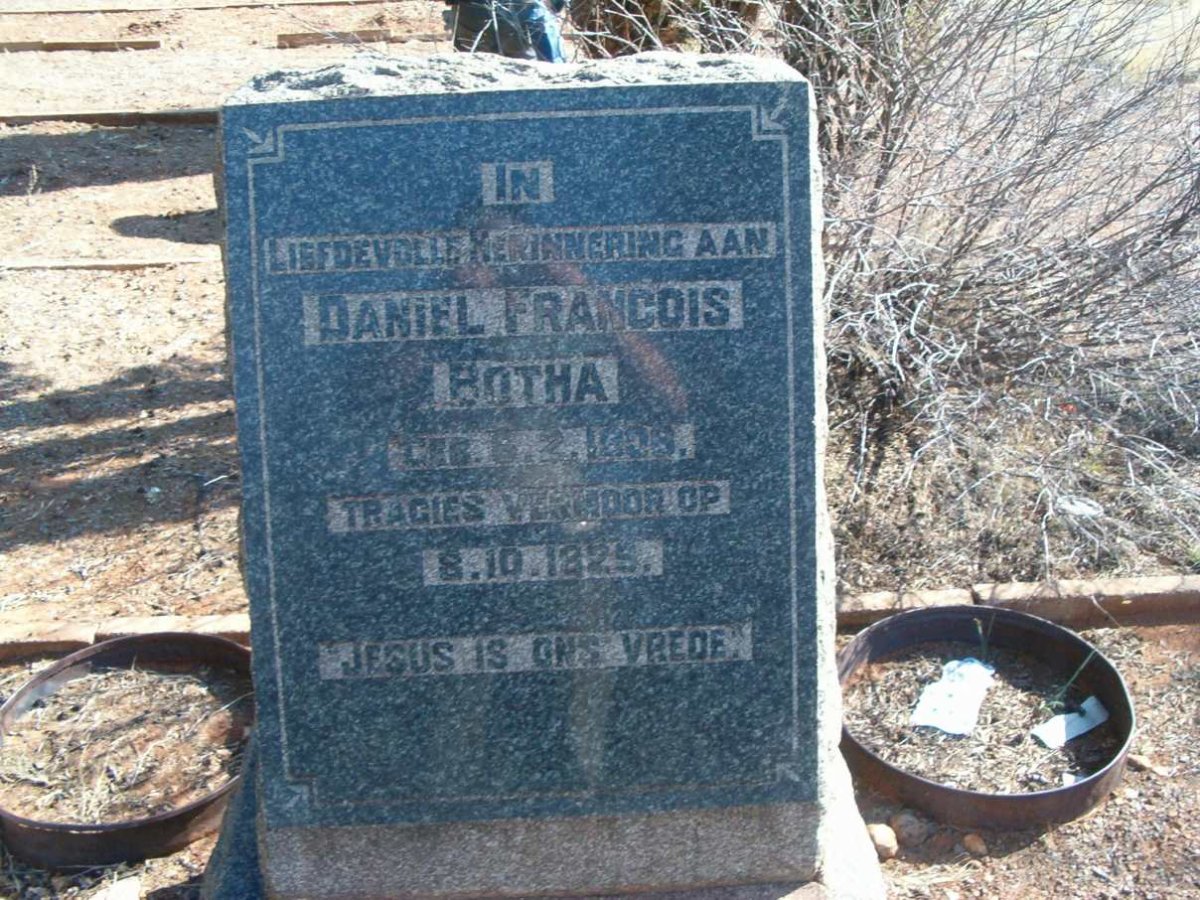 BOTHA Daniel Francois 1806-1825