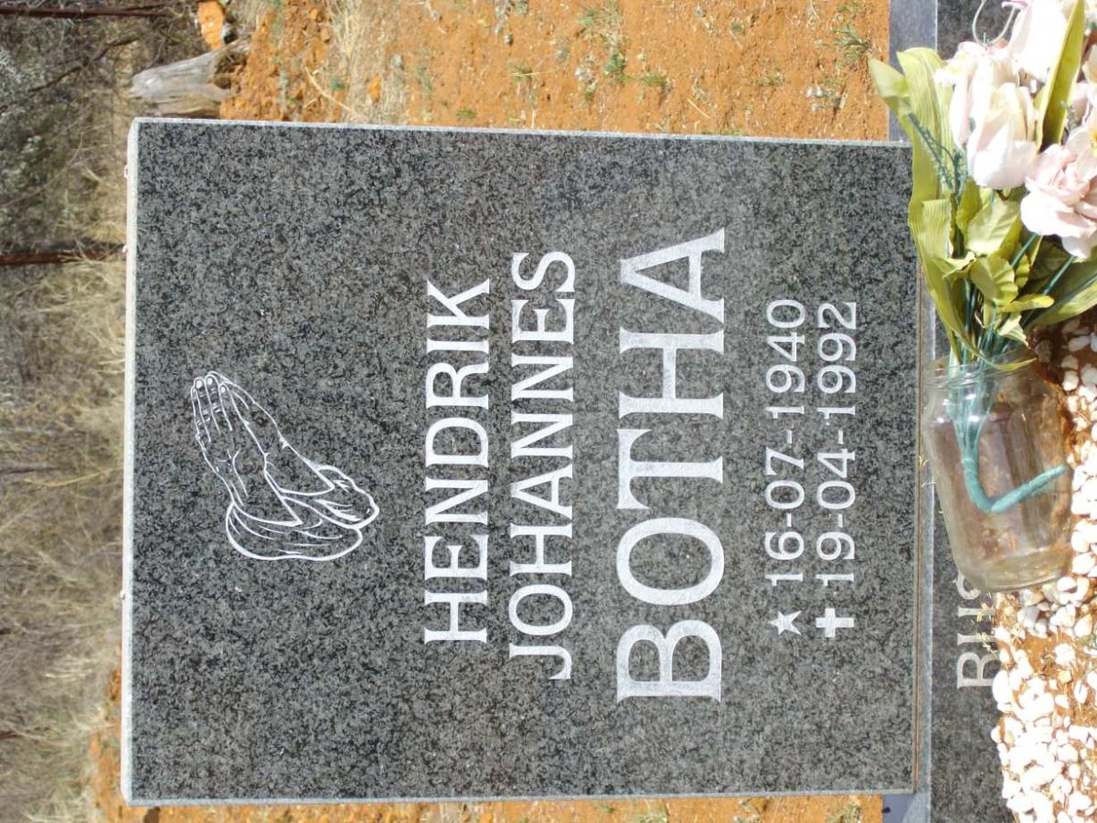 BOTHA Hendrik Johannes 1940-1992