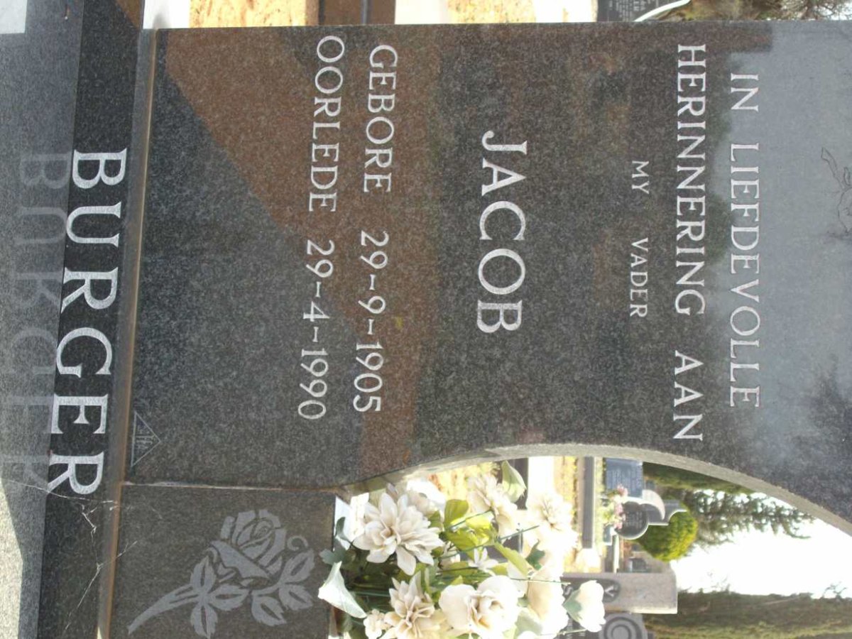 BURGER Jacob 1905-1990
