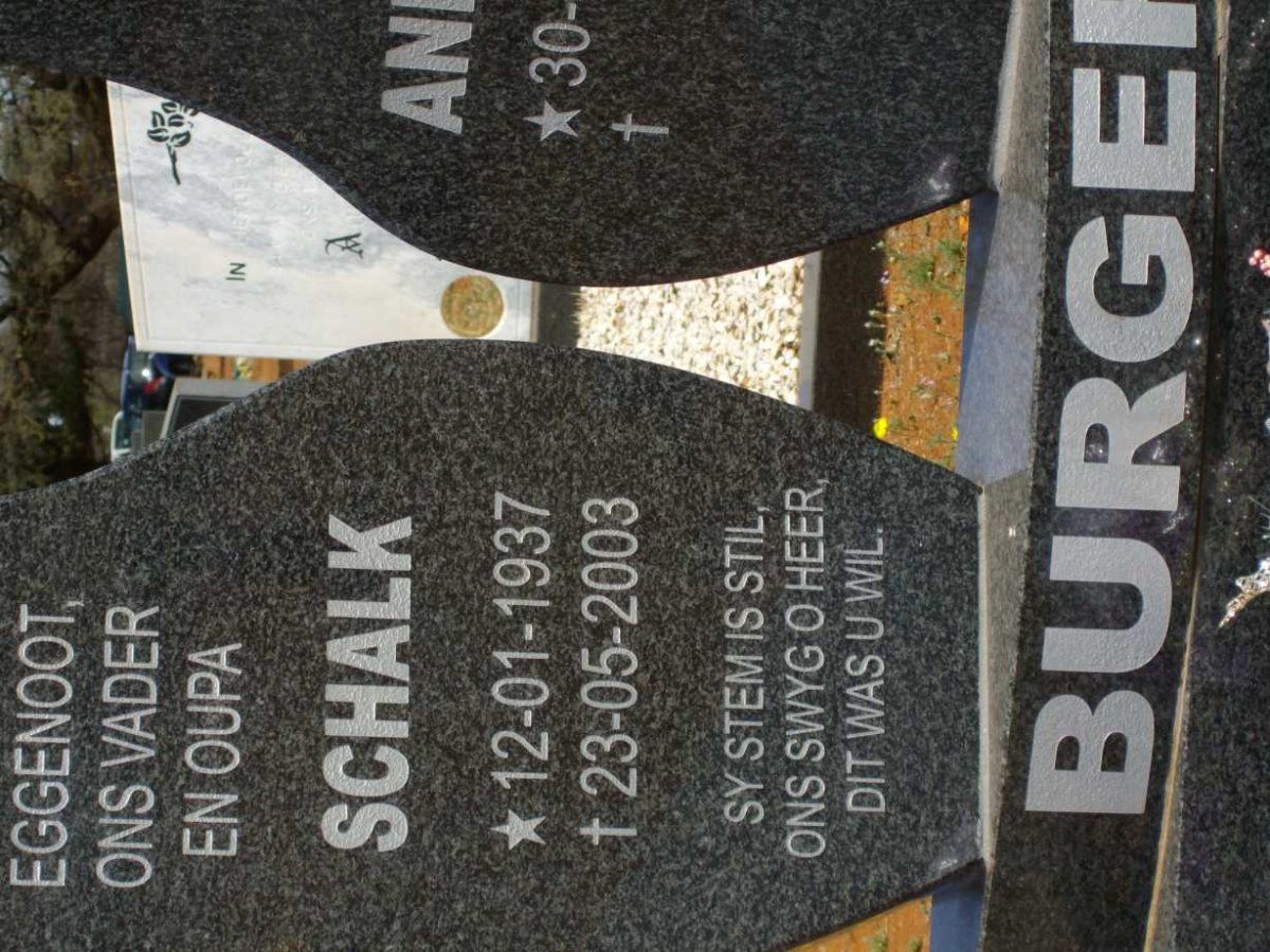 BURGER Schalk 1937-2003