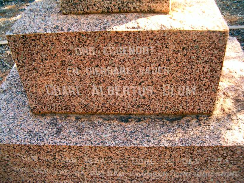 BLOM Charl Albertus 1894-1959