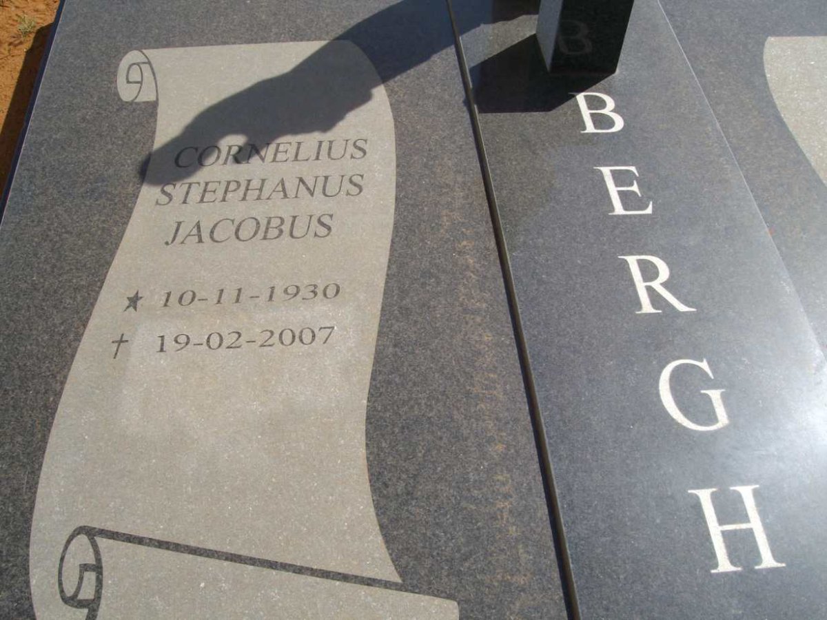 BERGH Cornelius Stephanus Jacobus 1930-2007
