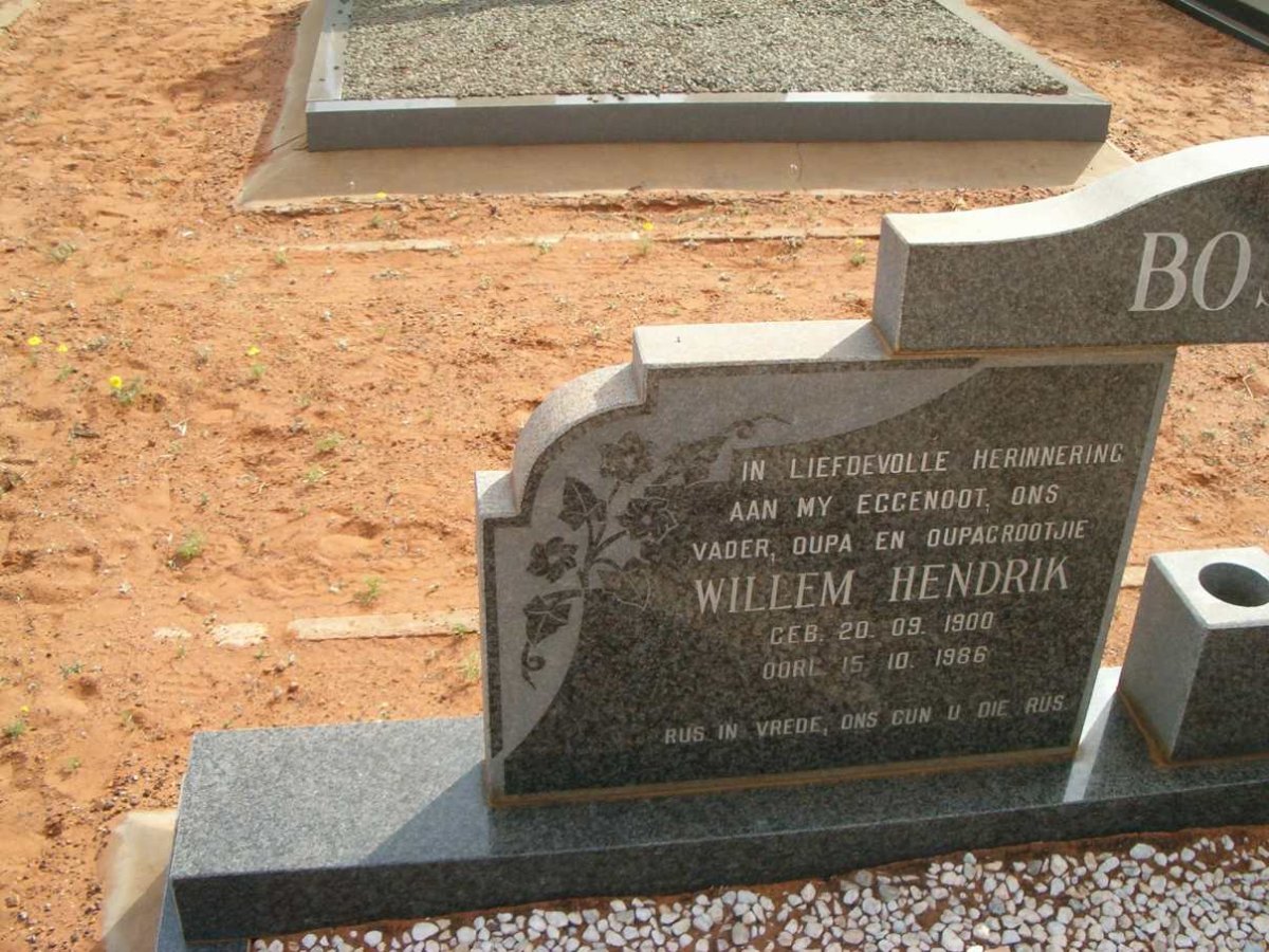BOSHOFF Willem Hendrik 1900-1986