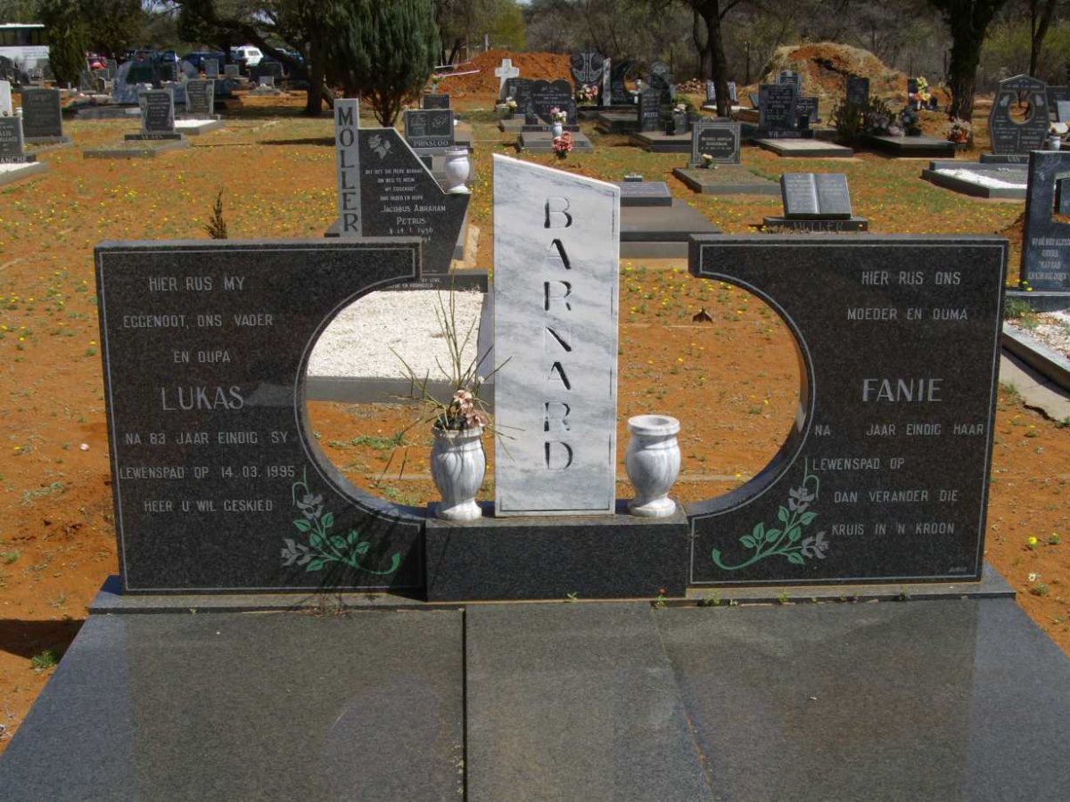 BARNARD Lukas -1995 &amp; Fanie -